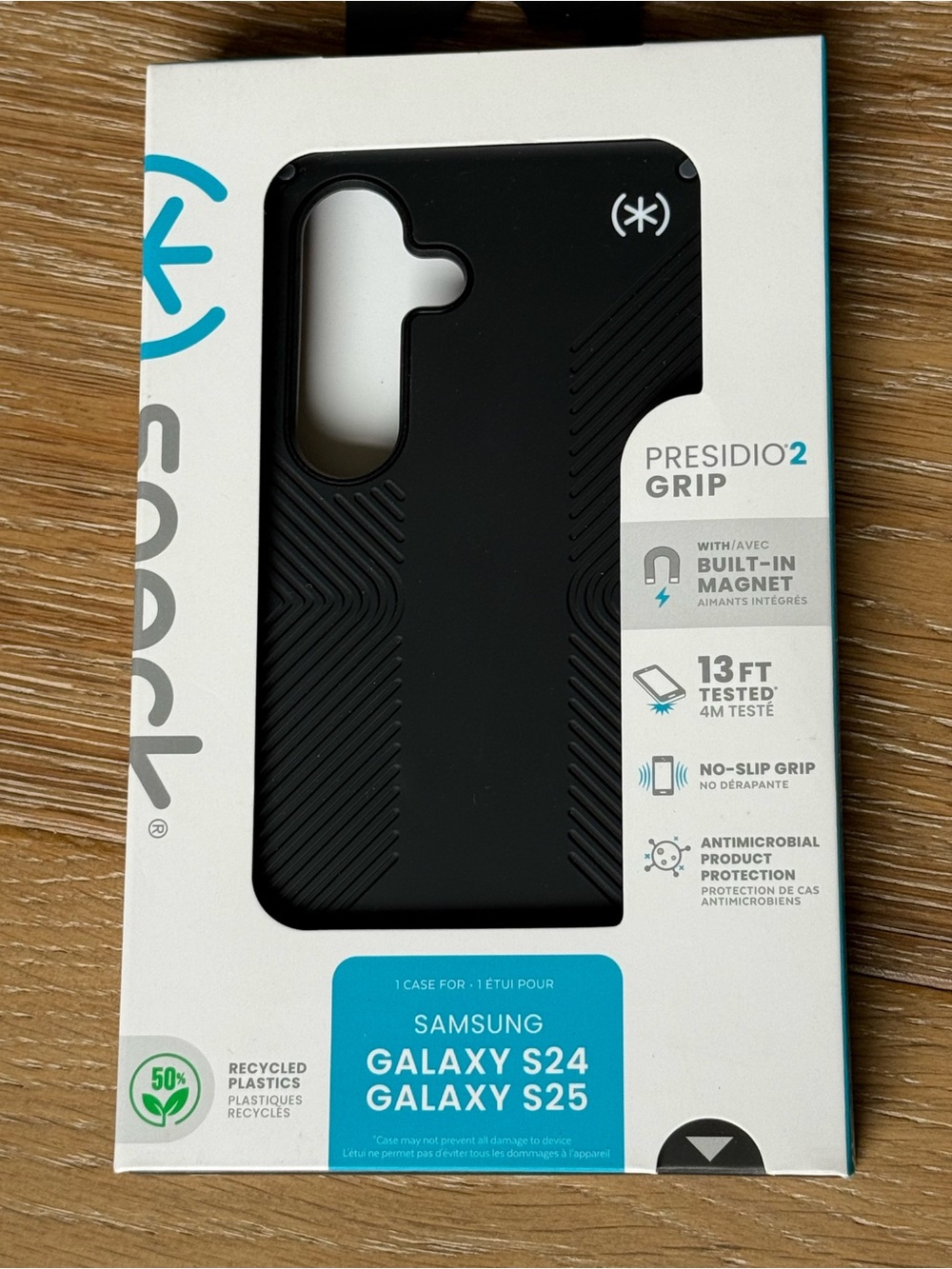 New Speck Presidio2 Grip Case for Samsung Galaxy S24 or Galaxy S25 Black